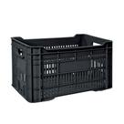 Caixa Plástica Multiuso Vazada 56x36x31cm Preta Arqplast