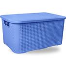 Caixa Plástica Organizadora E Decorativa - Cesto Empilhável