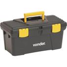 Caixa Plástica Para Ferramentas, Preta E Amarela, Cpv 0320, Vonder