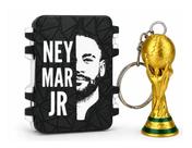 Caixa Porta Figurinha Copa Premium Neymar Jr Suporta 400