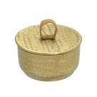 CAIXA PORTA JOIA DECOR EM METAL DOURADO C/TAMPA - 8,5x15cm CAIXA PORTA JOIA DECOR EM METAL DOURADO C/TAMPA - 8,5x15cm