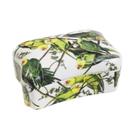 Caixa Porta Joia Porcelana Retangular Design Passaros