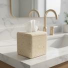 Caixa Porta Lenço Papel Mármore Travertino Lavabo Decorativo Caixa Porta Lenço Papel Mármore Travertino Lavabo Decorativo