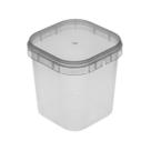 CAIXA POTE QUADRADO C/ TAMPA 220ml C/ 200UN - PLASTILÂNIA