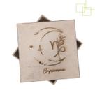 Caixa Presente em MDF Horoscopo Zodíaco Signo de Capricórnio 12x12x5
