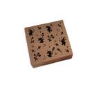 Caixa Presente Kraft OPA 10X10X3,5 Vazada - Estamparia Coelhos C/5Un
