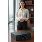 Caixa Presente Luxo Magnética 33x25x12cm Com Laço Cetim