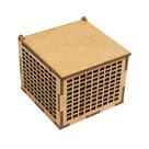 Caixa Quadrada Biju ou Lembrancinha Quadriculado 6x6x5 Laser Mdf Madeira Caixa Quadrada Biju ou Lembrancinha Quadriculado 6x6x5 Laser Mdf Madeira