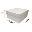 Caixa Quadrada - Branca - C/ Tampa - 23,5x9,5cm - 1 unidade - Rizzo Caixa Quadrada - Branca - C/ Tampa - 23,5x9,5cm - 1 unidade - Rizzo