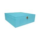 Caixa Quadrada com Dobradiça e Fecho Ouro Velho 30x30x10 Kit 20un Mdf Madeira Pintado