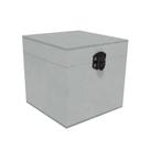Caixa Quadrada com Dobradiça e Fecho Preto 10x10x10 Kit 20un Mdf Madeira Pintado