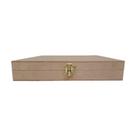 Caixa Quadrada Dobradiça e Fecho Maleta 24x24x4 Mdf Madeira