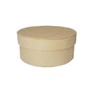 Caixa Redonda Tampa Sapato 24x24x10 Mdf Madeira