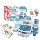 Caixa registradora Toy Blue Kids com scanner, luzes e sons Caixa registradora Toy Blue Kids com scanner, luzes e sons