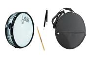 Caixa repique batuka 6x14" 6 afin com capa e acessorios