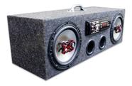 Caixa Residencial Radio Bluetooth + Par Falante 6 Bravox