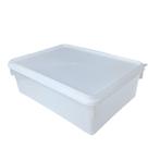CAIXA RETANGULAR 11L TAMPA HERMÉTICA 26,6x14x37,5CM TRANSPARENTE