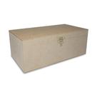Caixa Retangular com Dobradiça e Fecho 26x14x10 Kit 20un Mdf Madeira