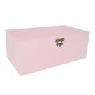 Caixa Retangular com Dobradiça e Fecho 26x14x10 Kit 5un Mdf Madeira Pintado