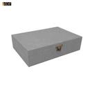 Caixa Retangular Dobradiça e Fecho 33x19x9 Mdf Madeira Pintado