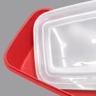 Caixa Retangular Hermética 4L com Tampa -
