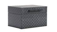 Caixa Retangular Madeira Matelasse 23x18x14cm. Caixa Retangular Madeira Matelasse 23x18x14cm.