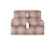 Caixa Retangular MDF Detalhe Kanvas TRAMA - P Caixa Retangular MDF Detalhe Kanvas TRAMA - P