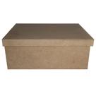 Caixa Retangular Tampa de Sapato 23x17x9 Mdf Madeira