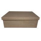 Caixa Retangular Tampa de Sapato 27x20x9 Kit 10un Mdf Madeira