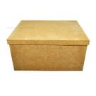 Caixa Retangular Tampa de Sapato 36x26x20 Mdf Madeira