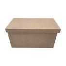 Caixa Retangular Tampa Sapato 20x10x10 Kit 6 Unidades Mdf Madeira