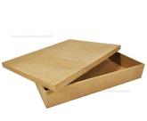 Caixa Retangular Tampa Sapato 33x25x6 MDF Madeira