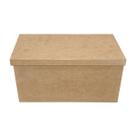 Caixa Retangular Tampa Sapato G 31x15x15 Mdf Madeira