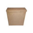Caixa Retangular Tampa Sapato para Folha Sulfite A3 28x11x30 Kit 10un Mdf Madeira