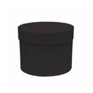 Caixa Rigida Redonda 15,5cmx12cm 1pc Preta