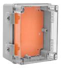 CAIXA ROHDBOX 190x150x90MM CINZAT.TRANSP IP 68 - COMPLETA