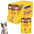 Caixa Sachês Ração Úmida Friskies Para Gatos Adultos Sabor Peru Ao Molho Com 15 de 85g Purina