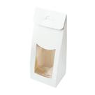 Caixa Sacolinha com Visor P Branca (7,5cm x 19cm) 10 unidades - Assk Embalagens