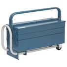 Caixa sanfonada 5 gavetas c/ rodas e puxador 61 x 21 x 20cm - 550m