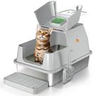 Caixa sanitária para gatos Eosarcu em aço inoxidável 180 Flip-Top XL