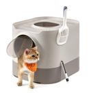 Caixa sanitária para gatos Feandrea XL fechada com tampa para tamanhos diferentes Caixa sanitária para gatos Feandrea XL fechada com tampa para tamanhos diferentes