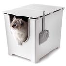 Caixa sanitária para gatos Modkat Flip com 3 posições de tampa com forro e colher