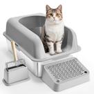 Caixa sanitária para gatos VEVOR em aço inoxidável XL fechada com tampa