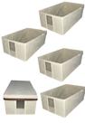 Caixa Sapateira com visor e tampa pequena para organizar - L 20cm x A 11cm x P 31cm - KIT C/ 5