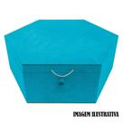 Caixa Sextavada Tampa Dobradiça e Fecho com Elastico 36x31x12 Mdf 6mm Madeira Pintado Caixa Sextavada Tampa Dobradiça e Fecho com Elastico 36x31x12 Mdf 6mm Madeira Pintado