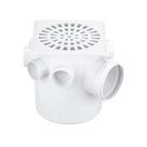 Caixa Sifonada Quadrada 150x175x75mm com 7 Entradas de 40mm e Saída de 75mm - Herc