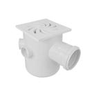 Caixa Sifonada Quadrada 5 Entradas Nº 51 150x185x75mm PVC Amanco Esgoto Secundário DN 40 DN 50 DN 75