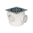 Caixa Sifonada Quadrada Cromada 100x100x50 - Socelplast
