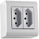 Caixa Sobrepor 2 Tomadas 2P+T 20 A 250 V Tramontina LizFlex