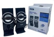 Caixa Som 12w Rms Portátil P2 Notebook Pc Celular Preto